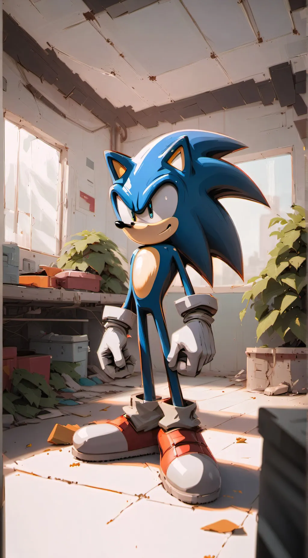 ai character: Flicker💡(Sonic AU) background