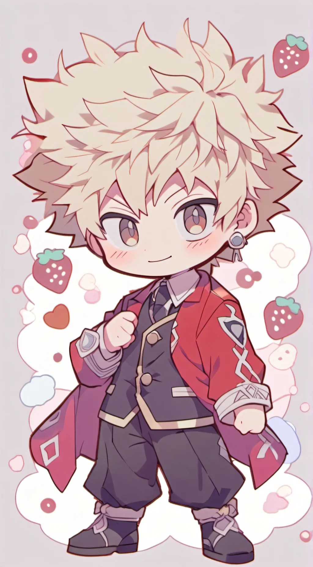 ai character: bakugo Kacchan background