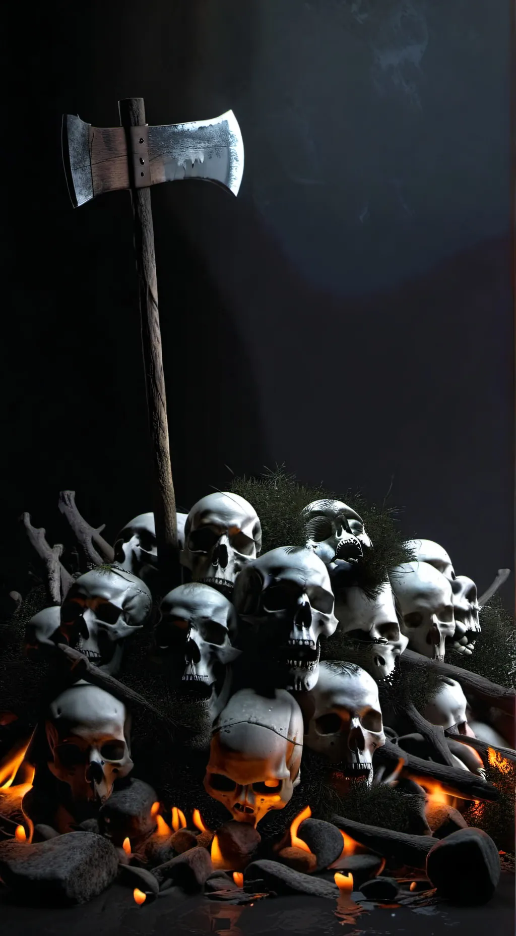 ai character: THE FOREST background