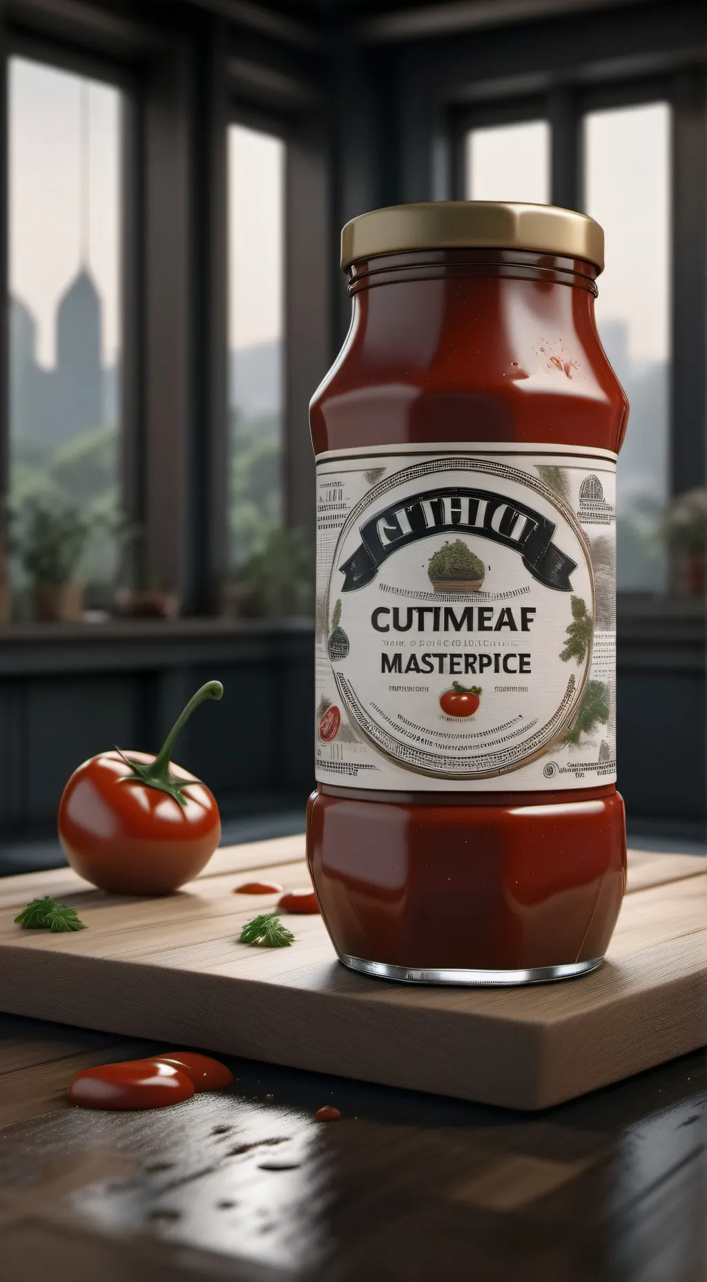 ai character: Ketchup sprunki background