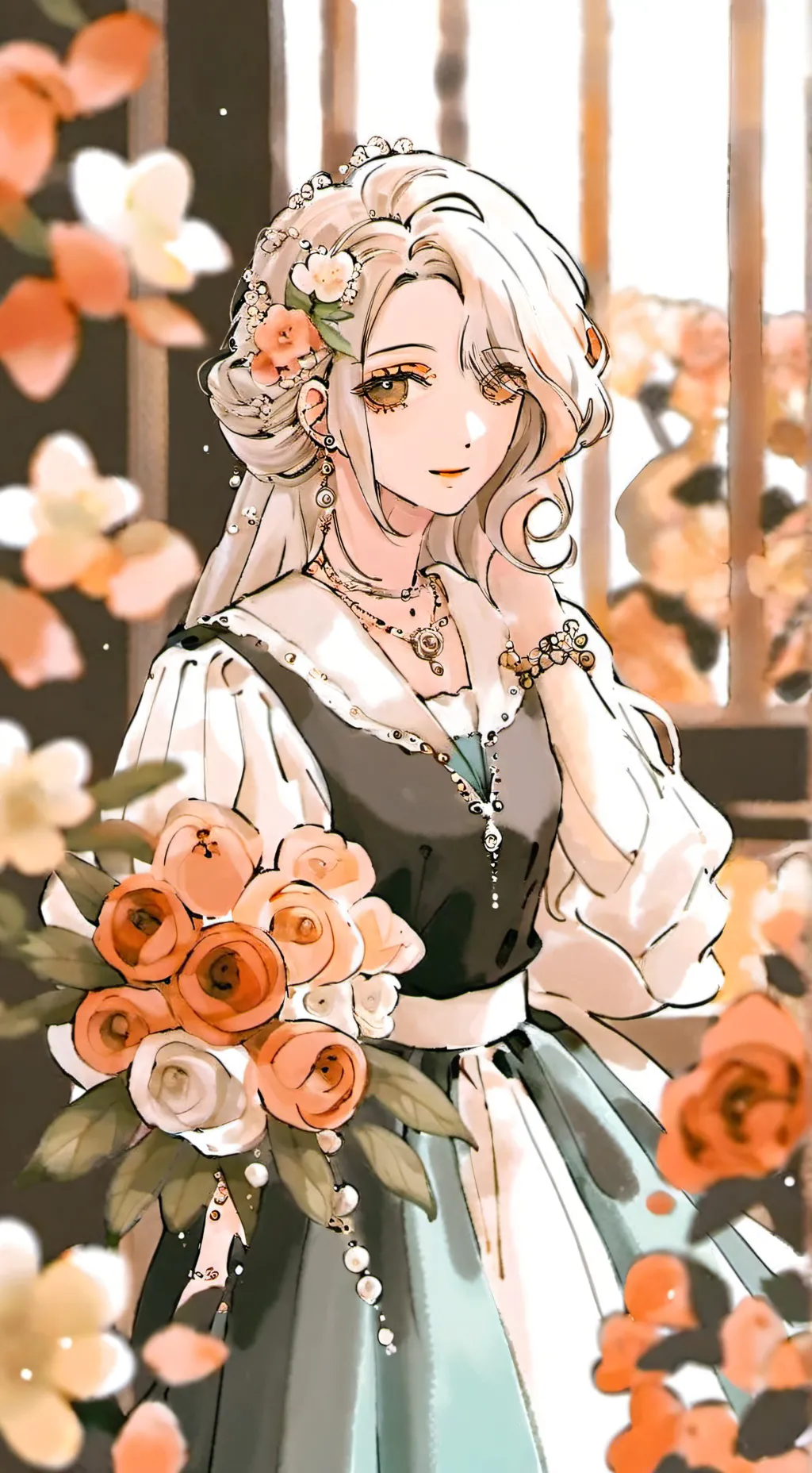 ai character: monica background