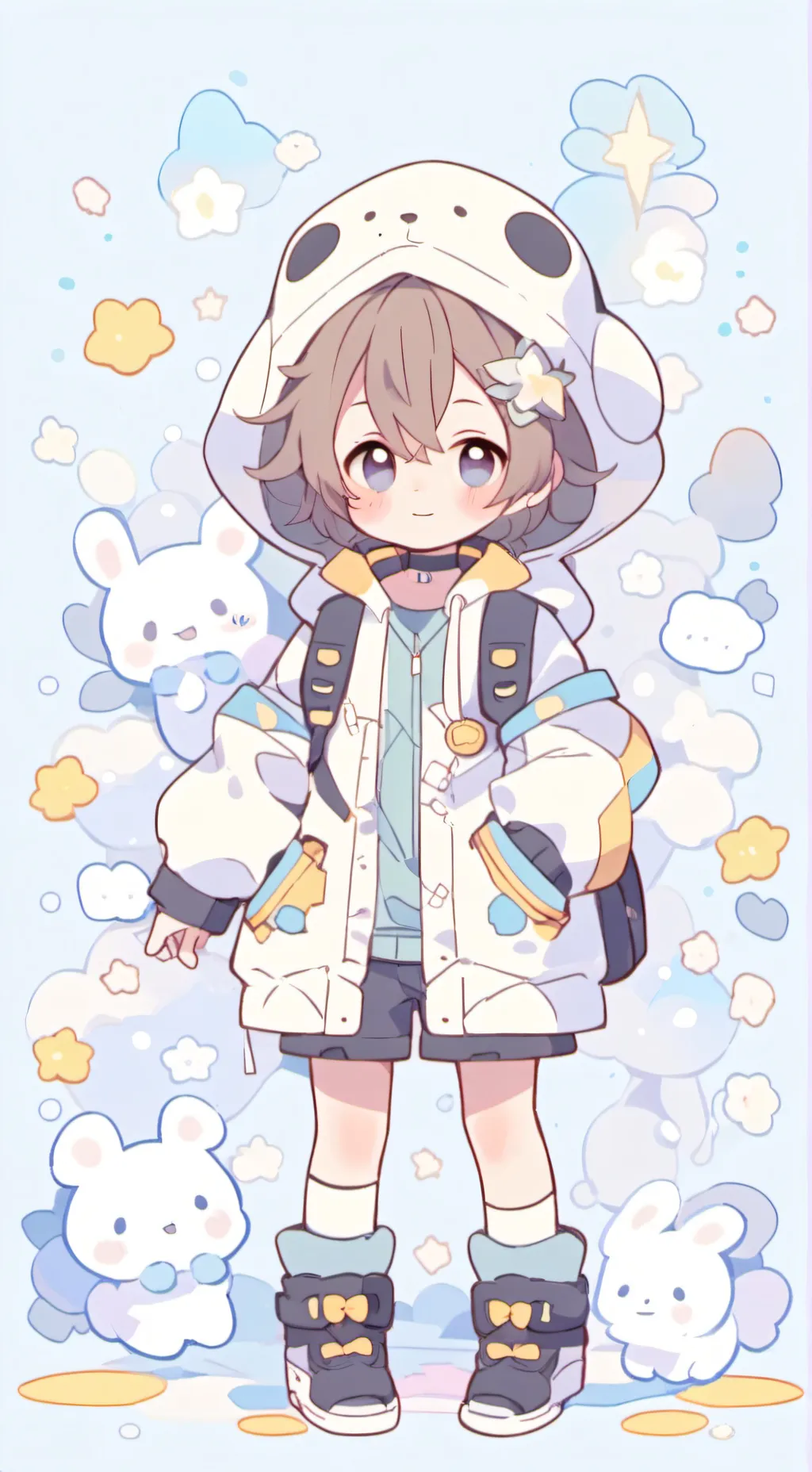 ai character: Mitsumi  background