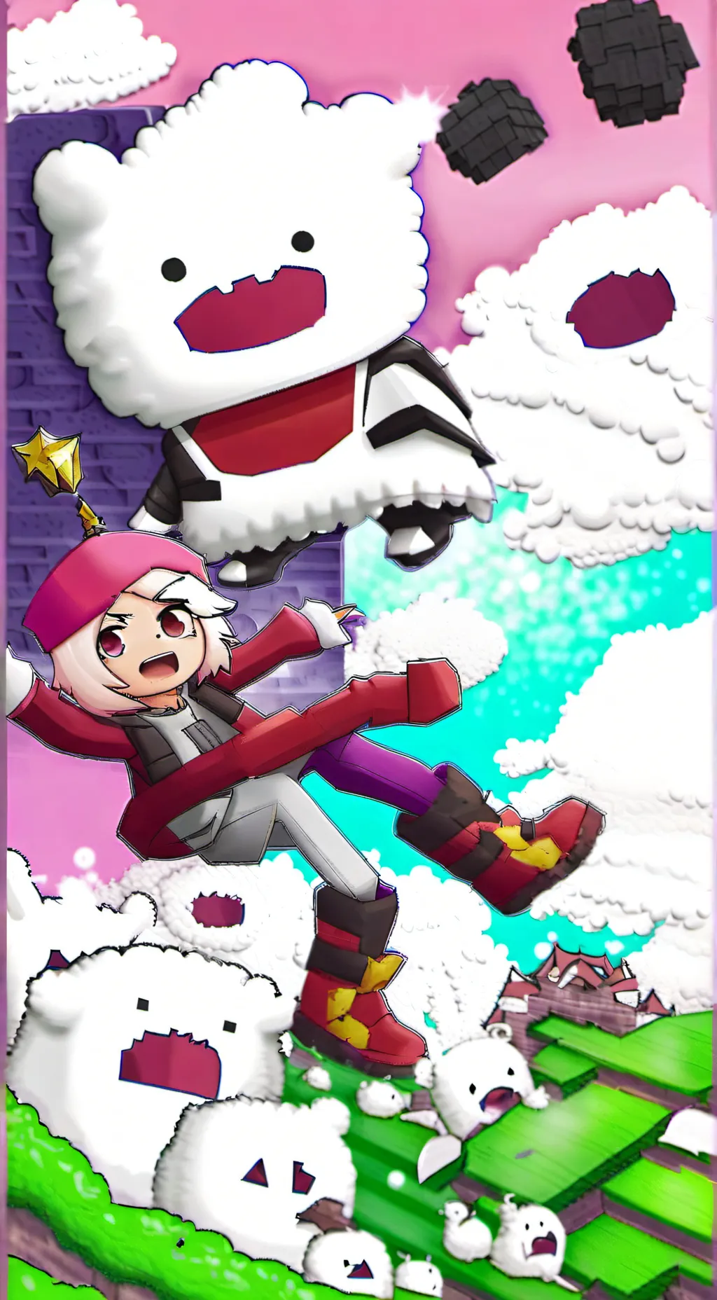 ai character: 暖羊羊 background