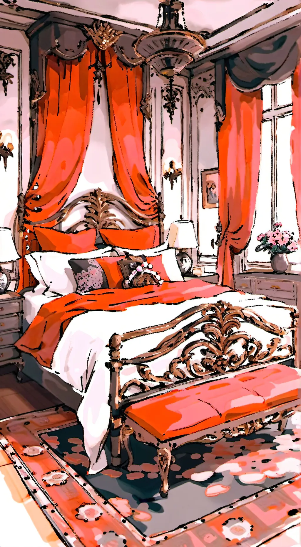 ai character: Prohero sleepover background