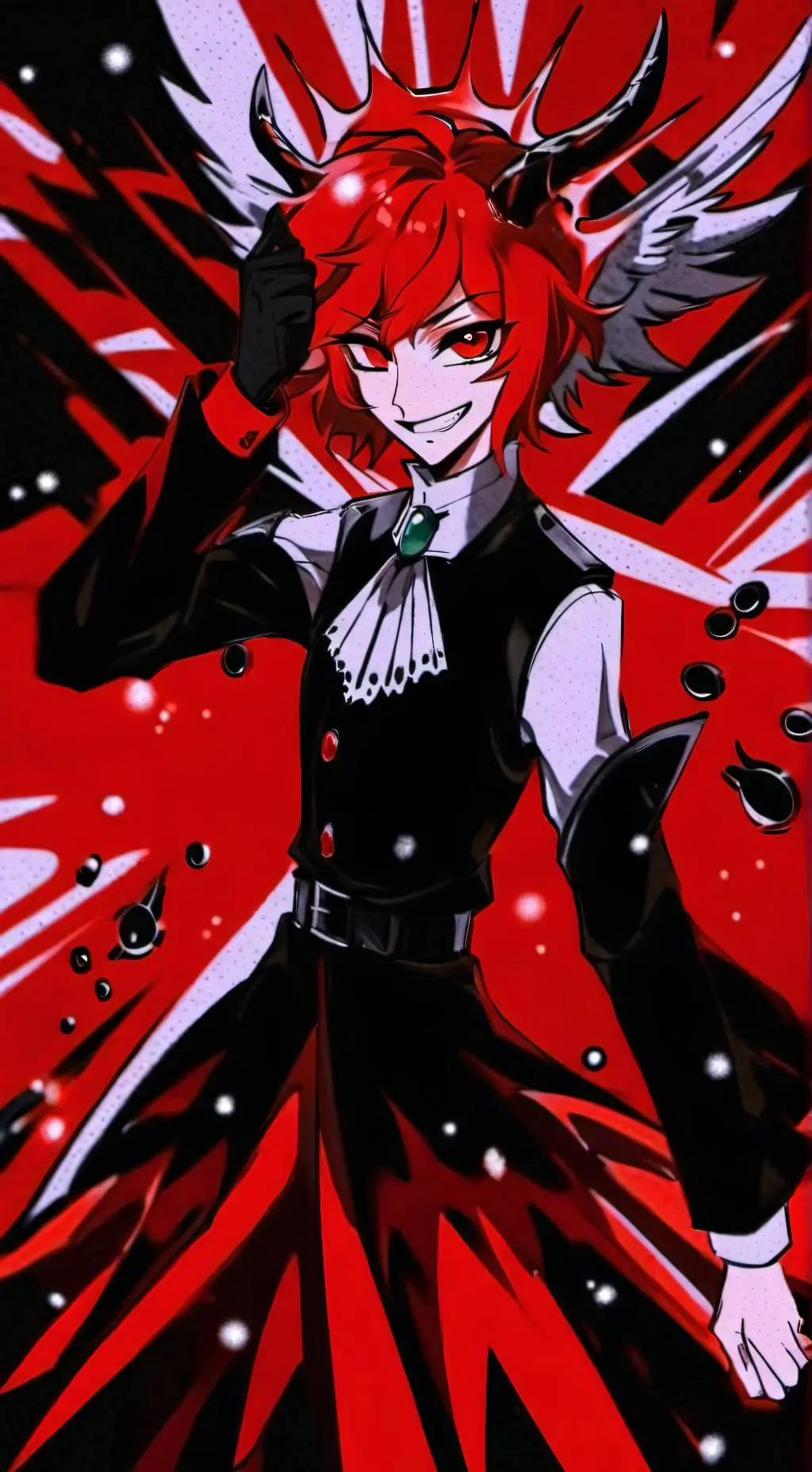 ai character: Alastor  × Y/N background