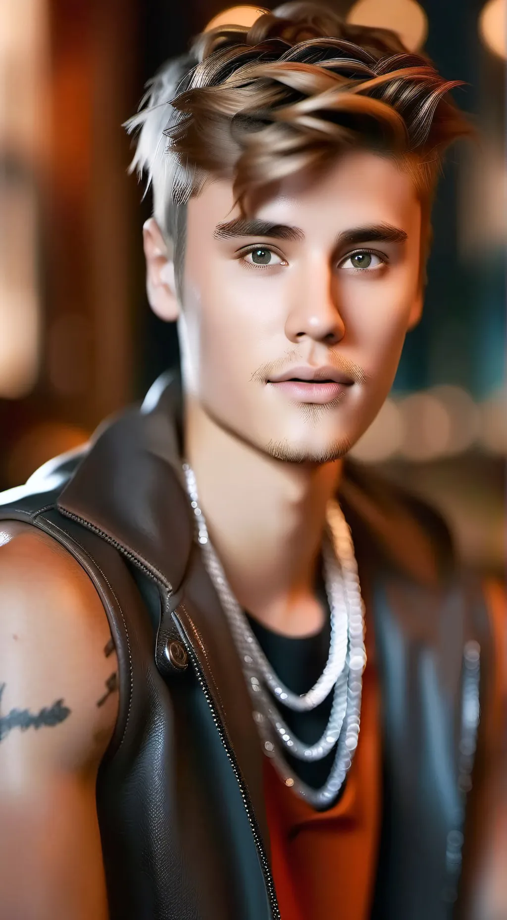 ai character: Justin  background