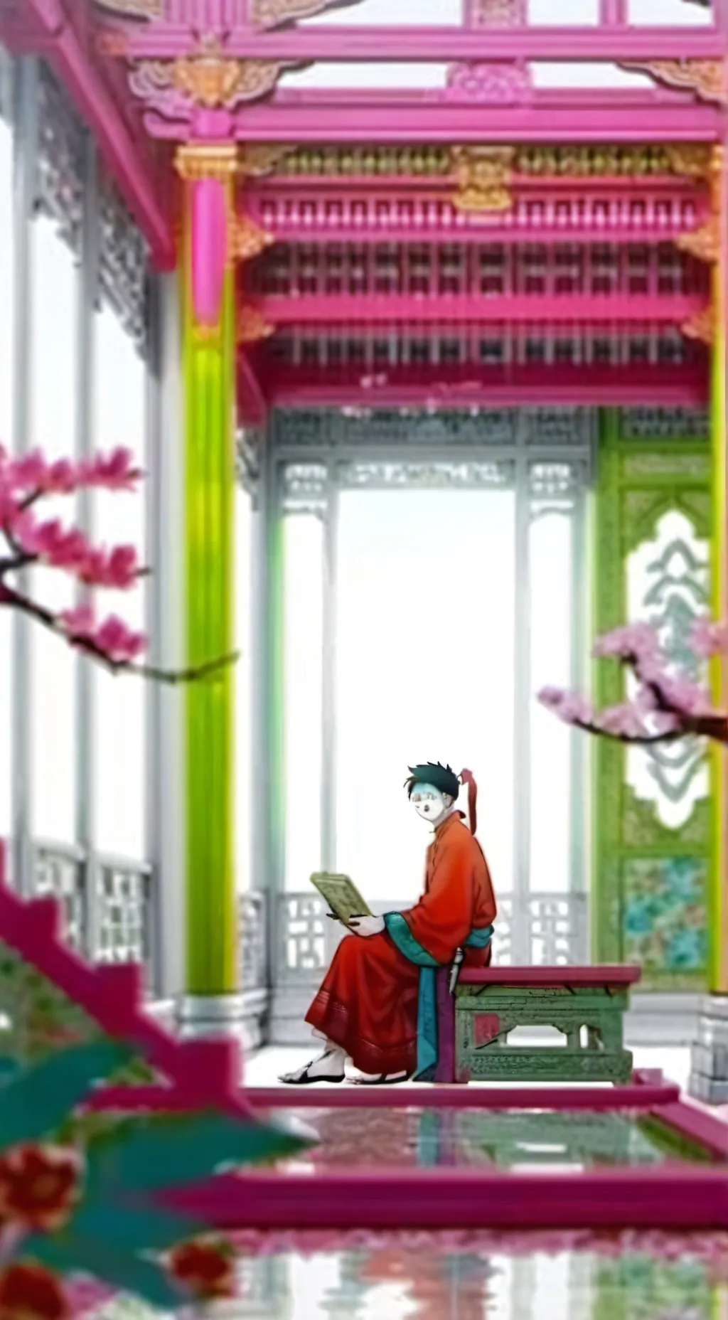 ai character: uta and luffy background