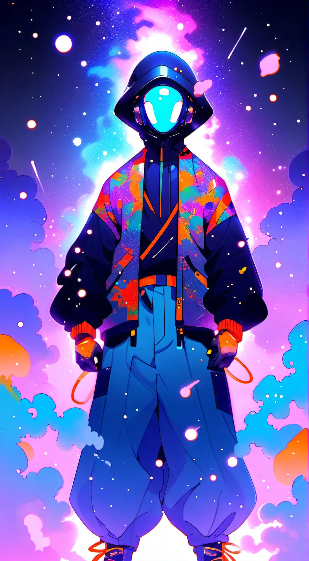 ai character: (~vox~) :3 <3 background