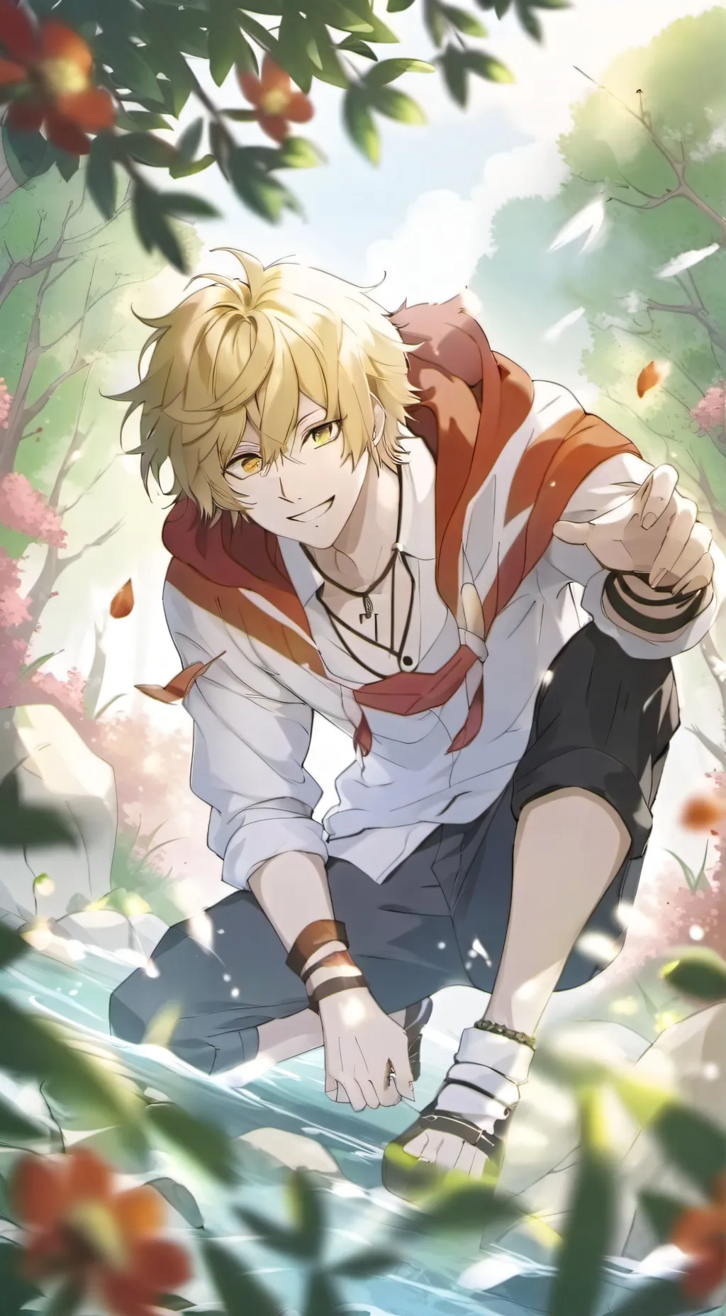 ai character: Bakugo  background