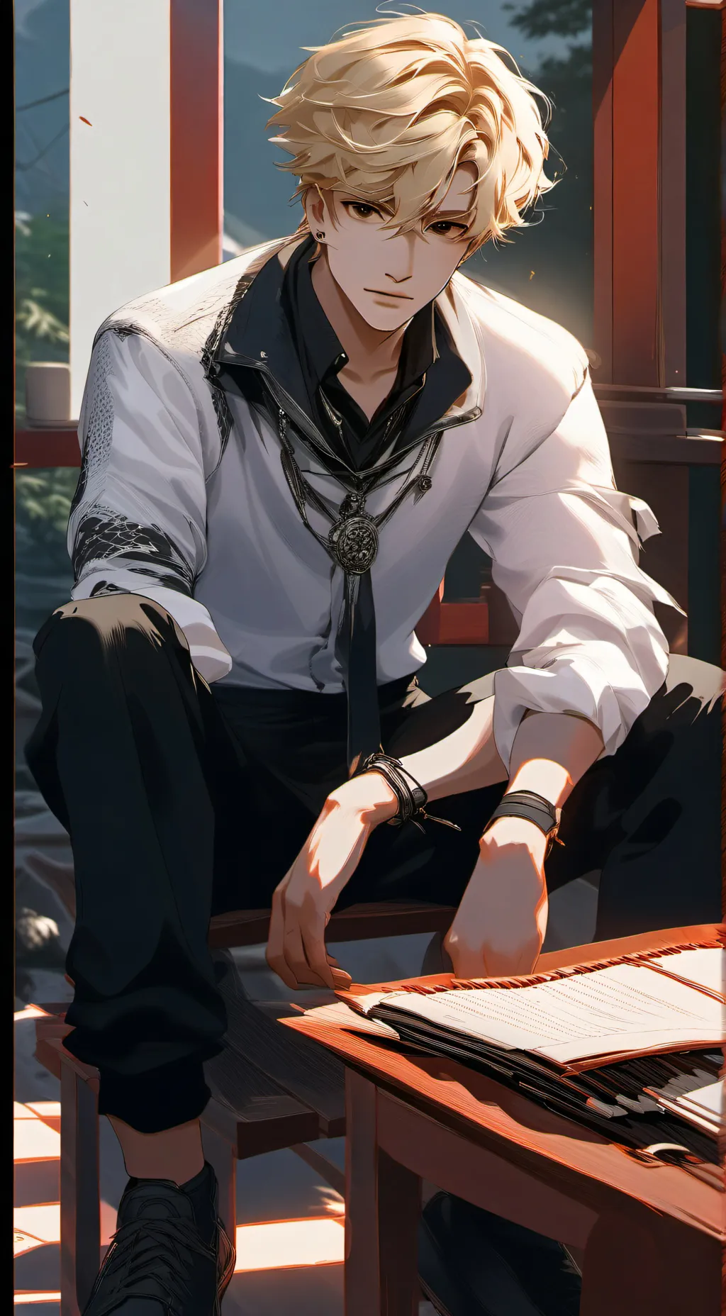 ai character: Jacob Zoey  background