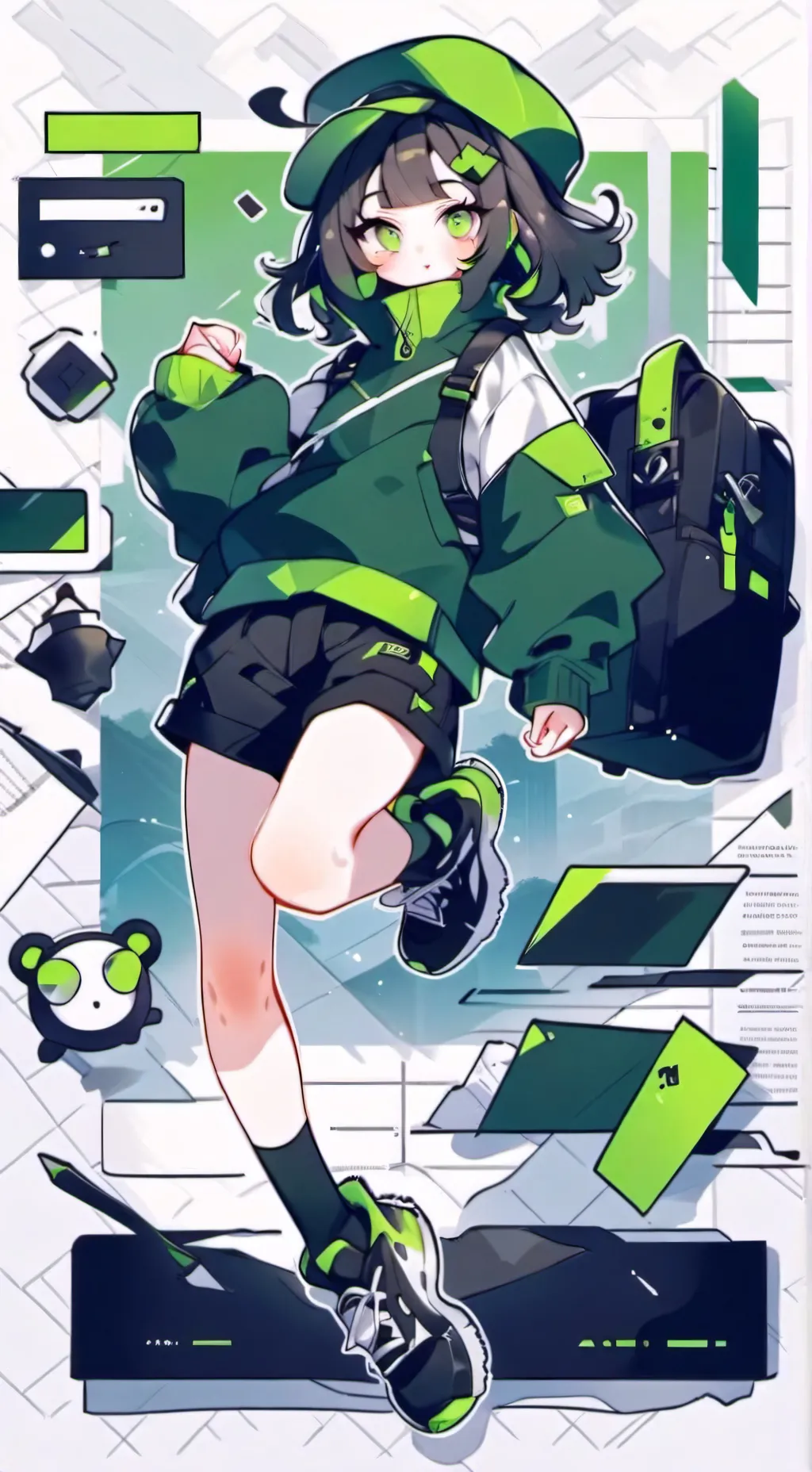 ai character: 🫒𓋼𓍊Olive𓍊𓋼𓍊🫒 background