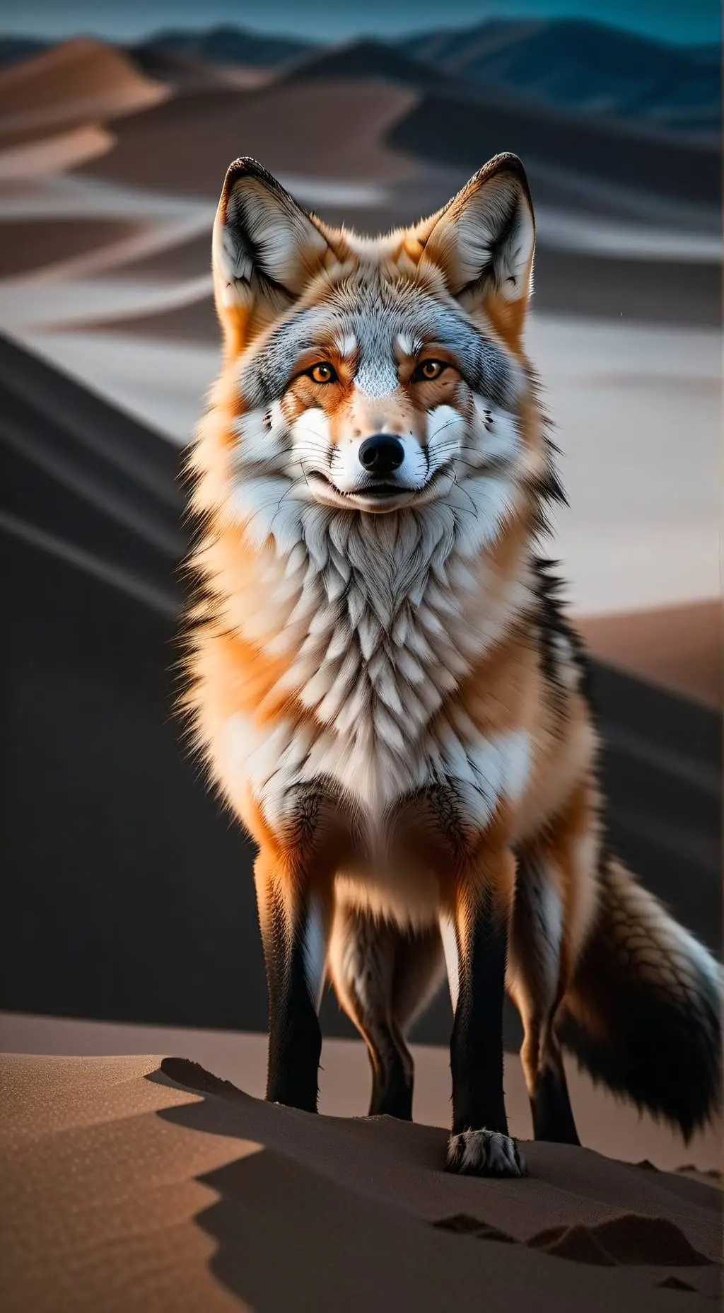 ai character: Sand fox background