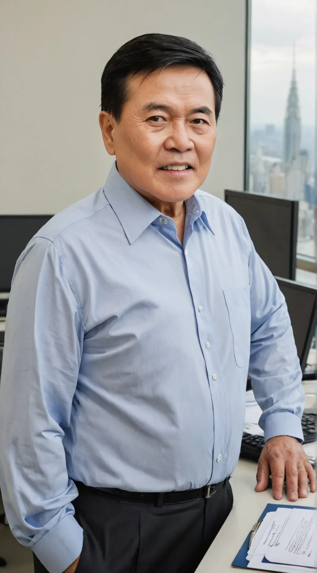 ai character: Manny Villar background