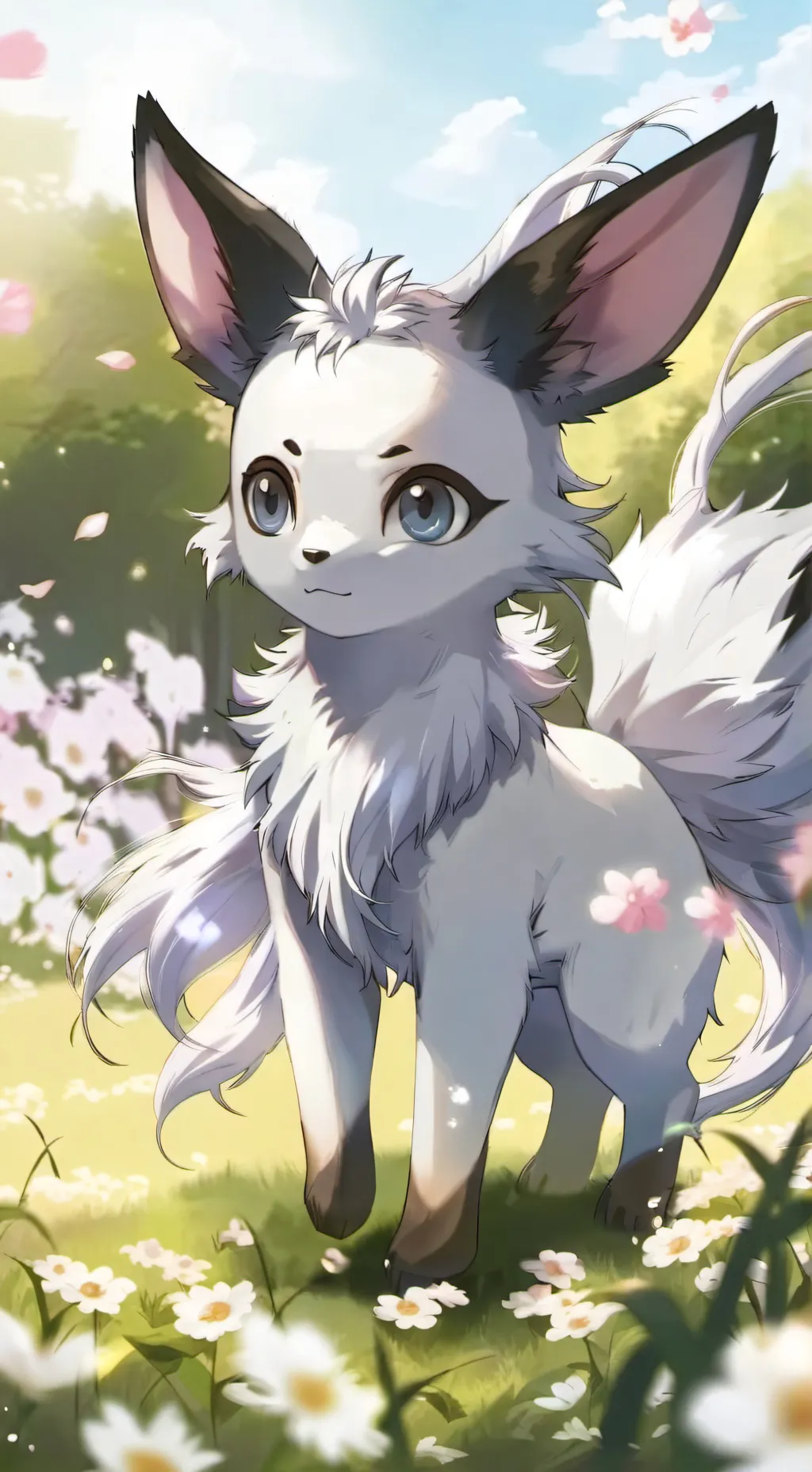 ai character: New Eeveelutions background