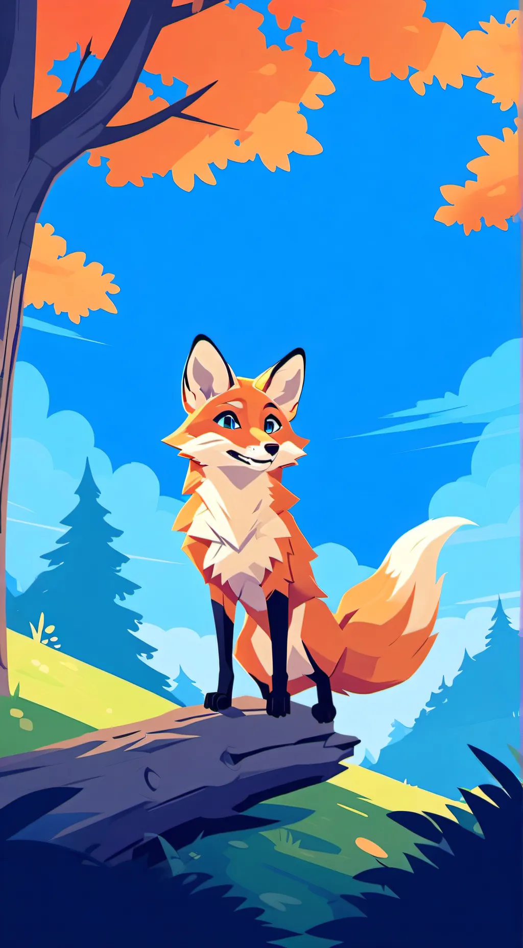 ai character: Luna background