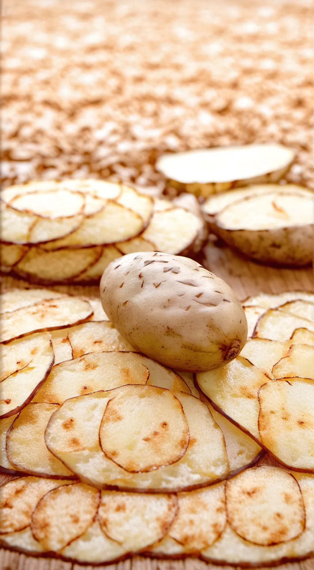 ai character: Christmas potato background