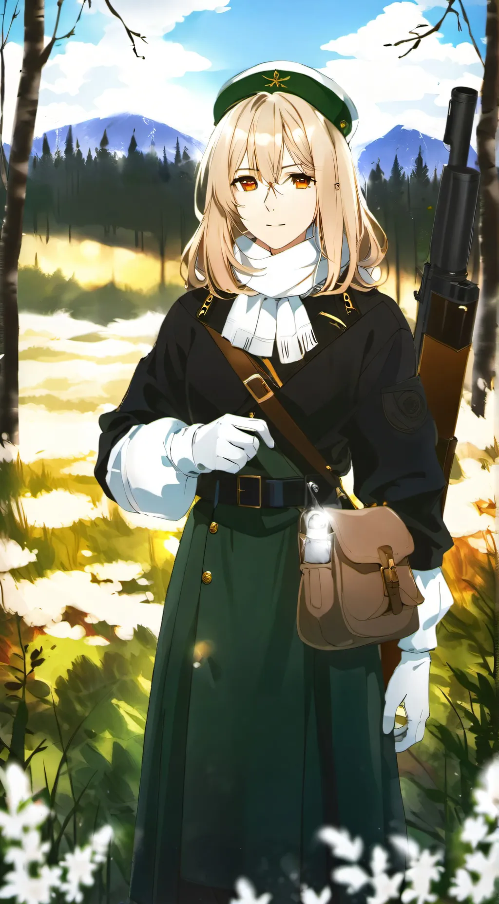 ai character: KV-1 girl  background