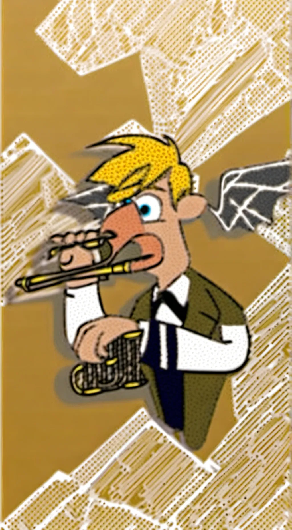 ai character: HH    Christmas!  background