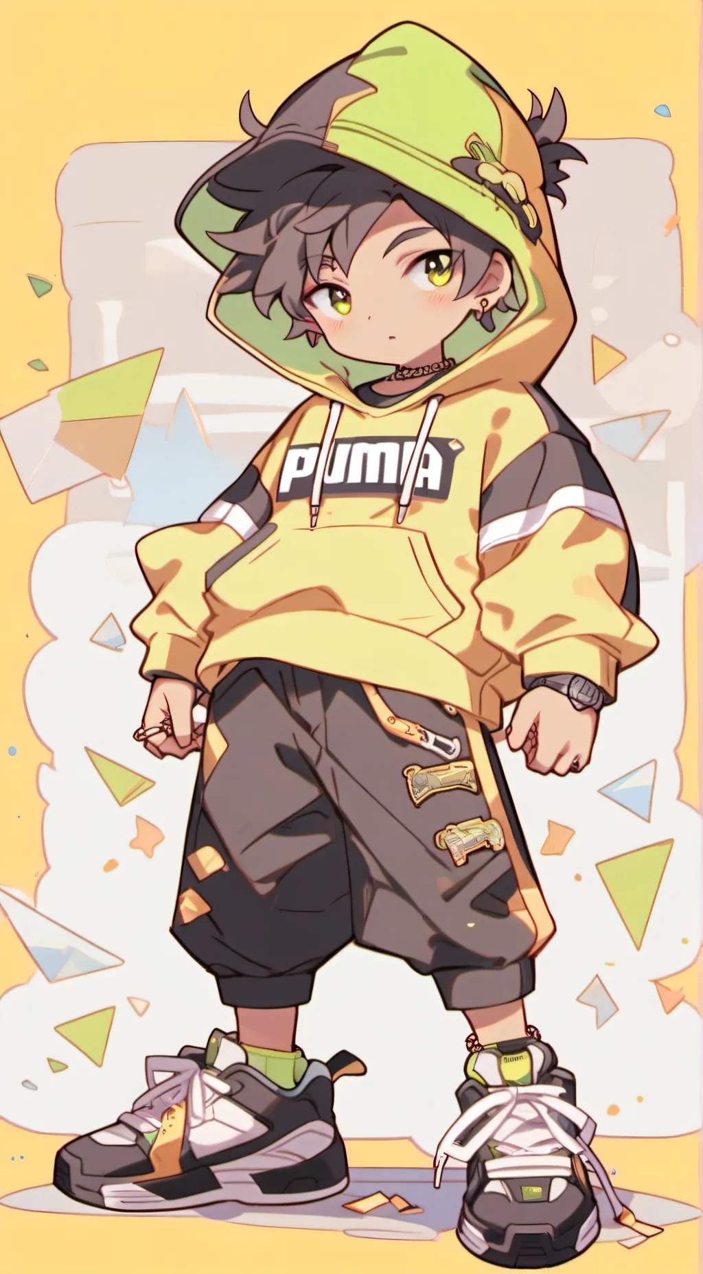 ai character: a message background