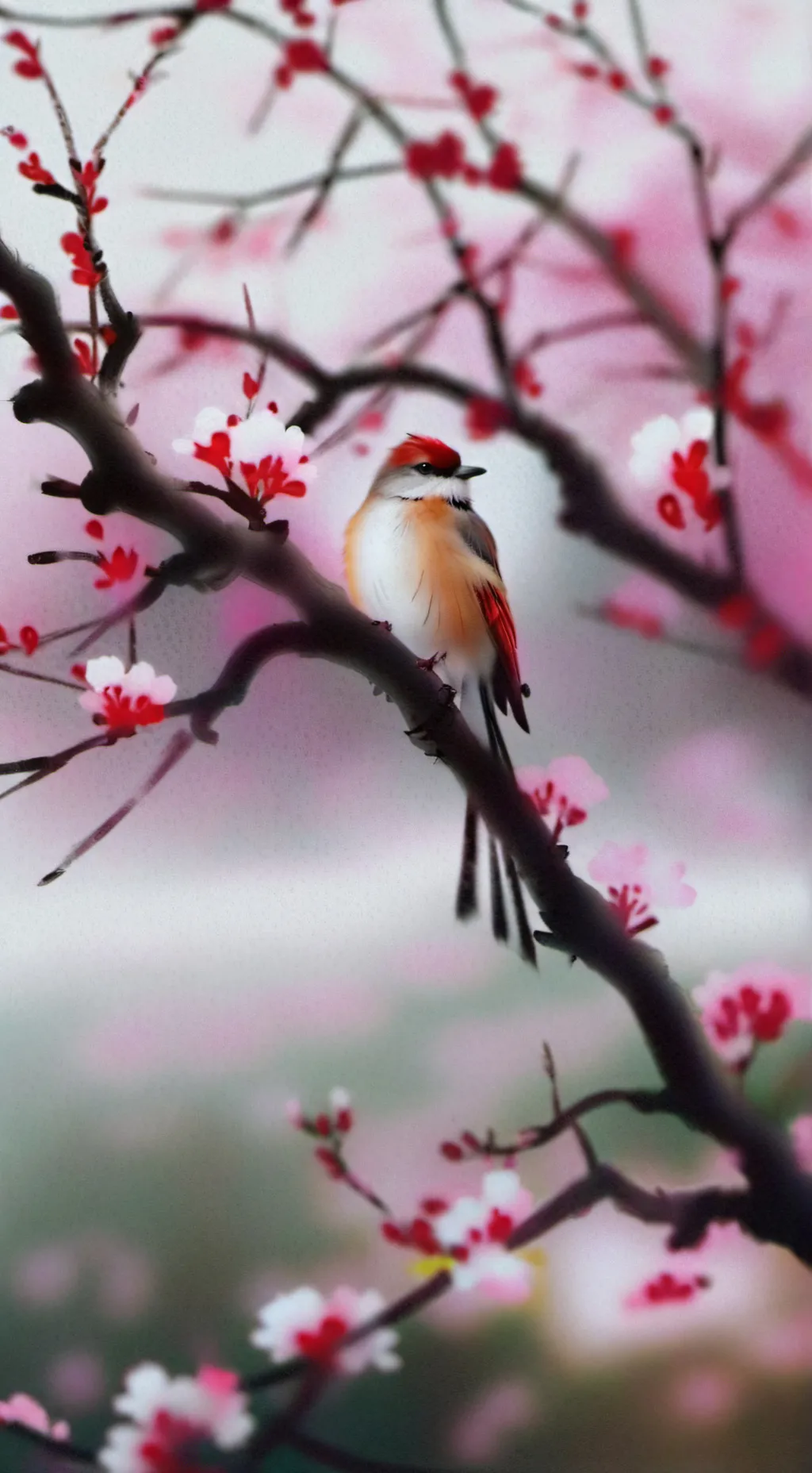 ai character: 🌸 blossom 🌸 background