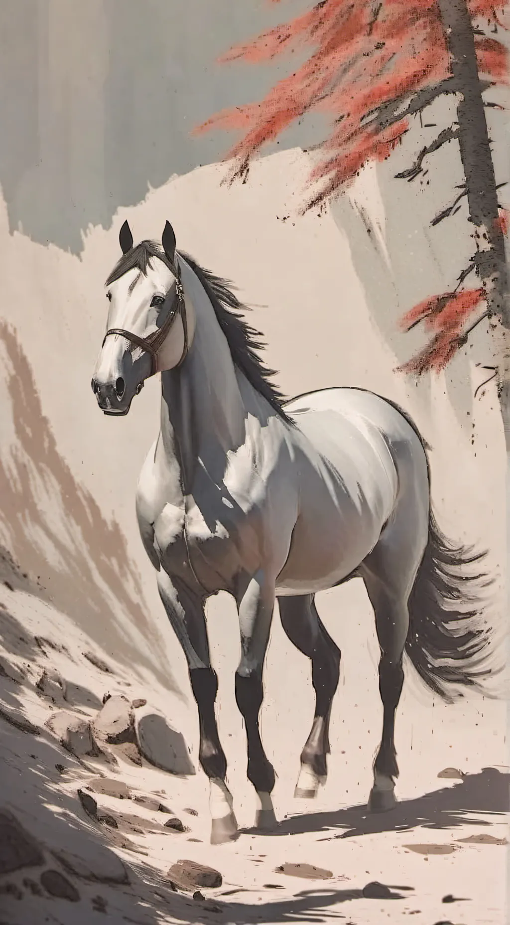 ai character: Constipated Horse background
