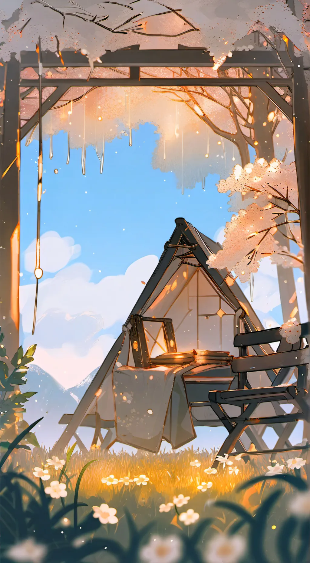 ai character: 🤍safe space🤍 background