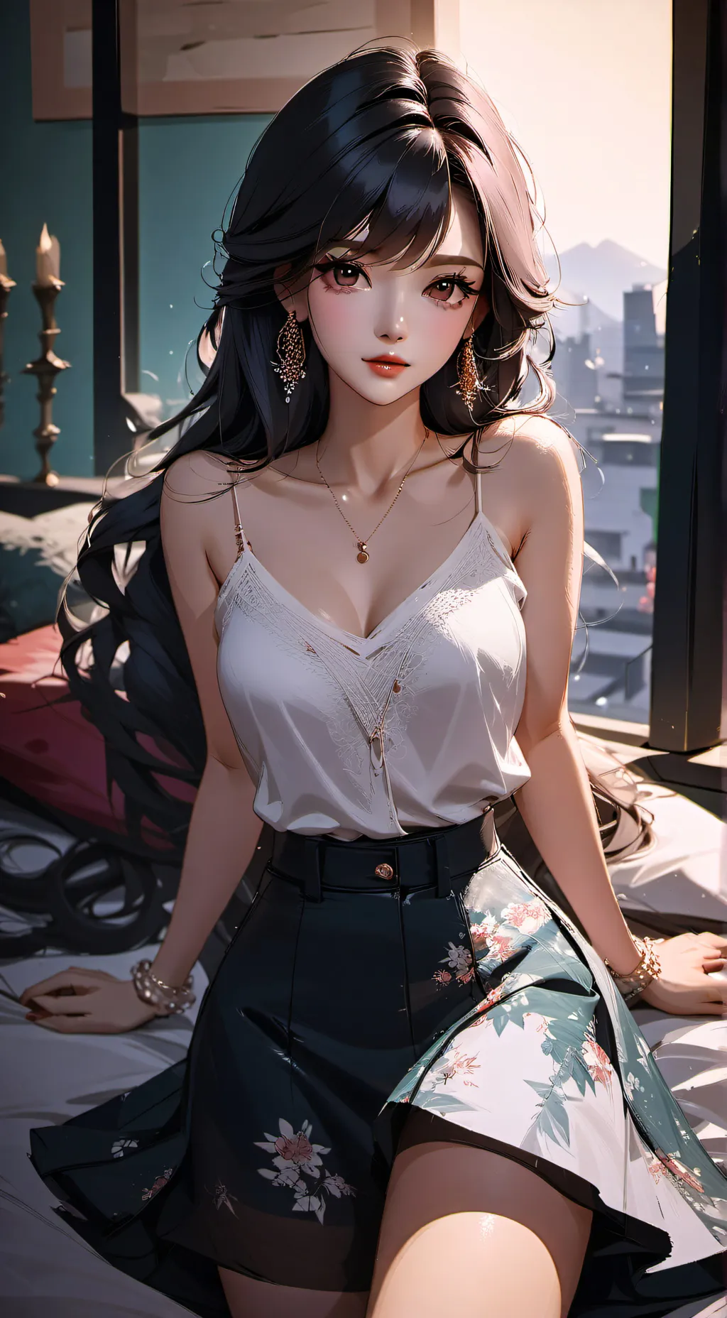 ai character: luna  background