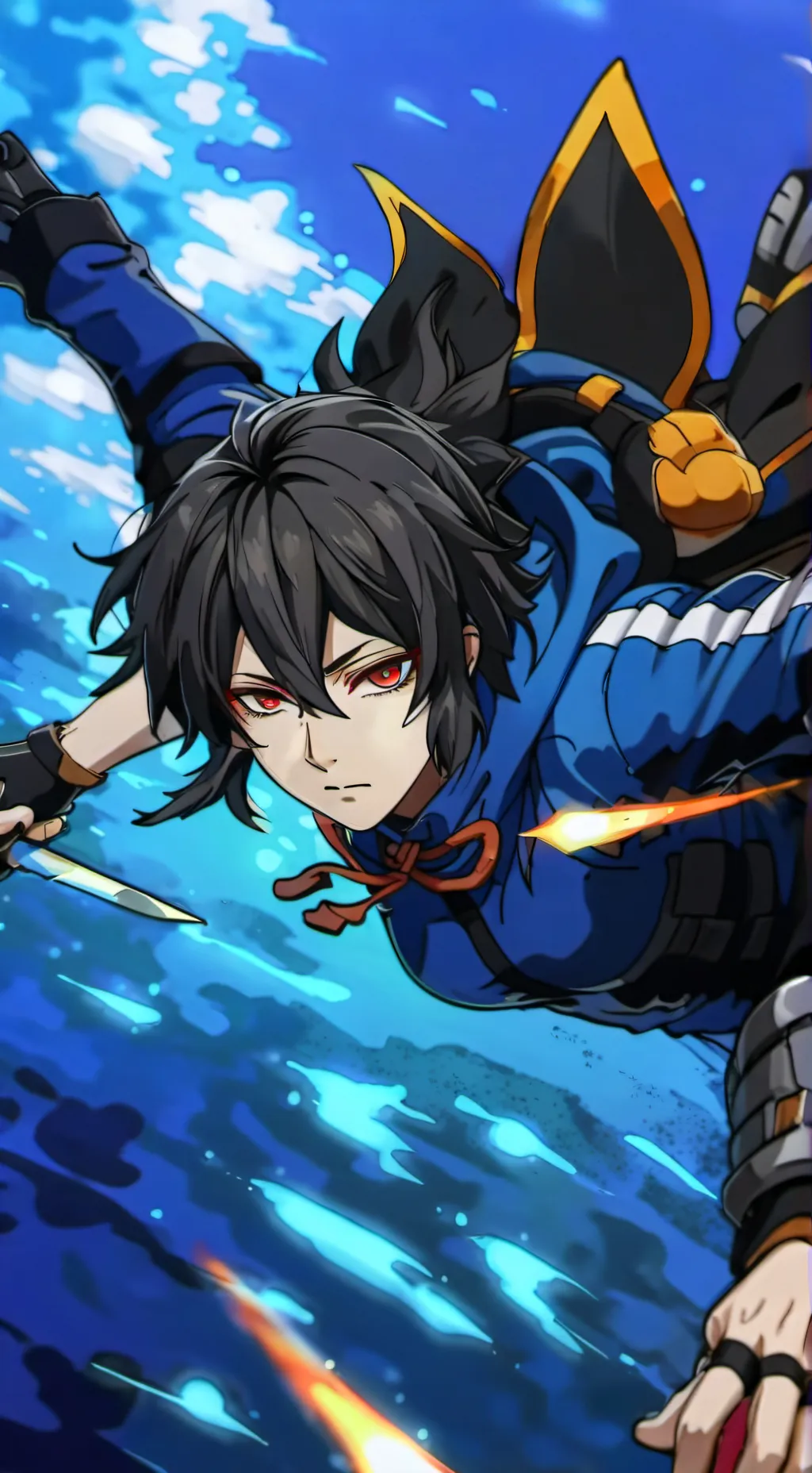 ai character: Tomioka 🌊 background