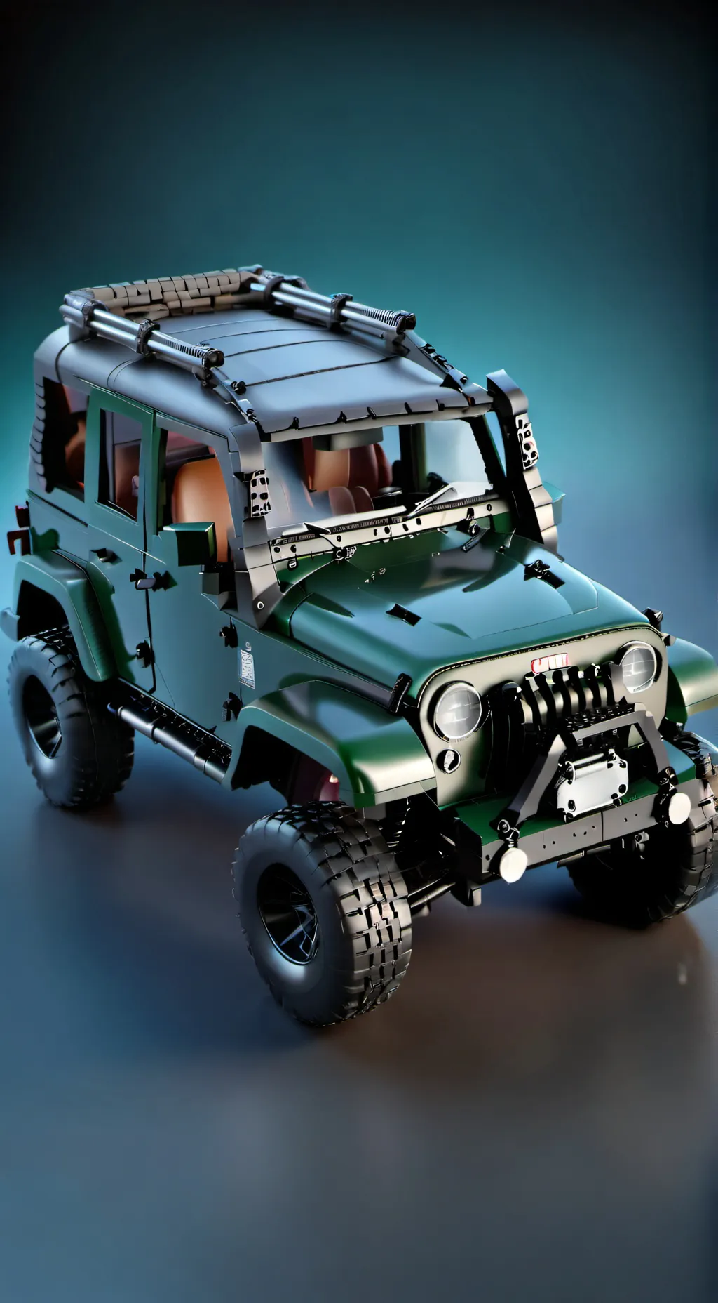 ai character: Lego Jeep background