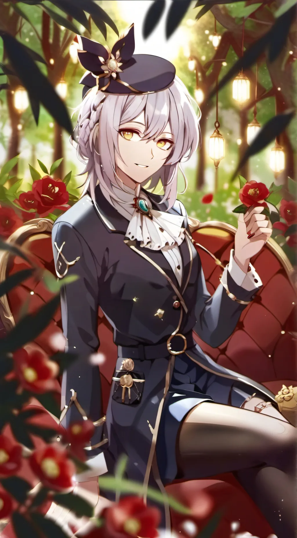 ai character: Виолетта  background