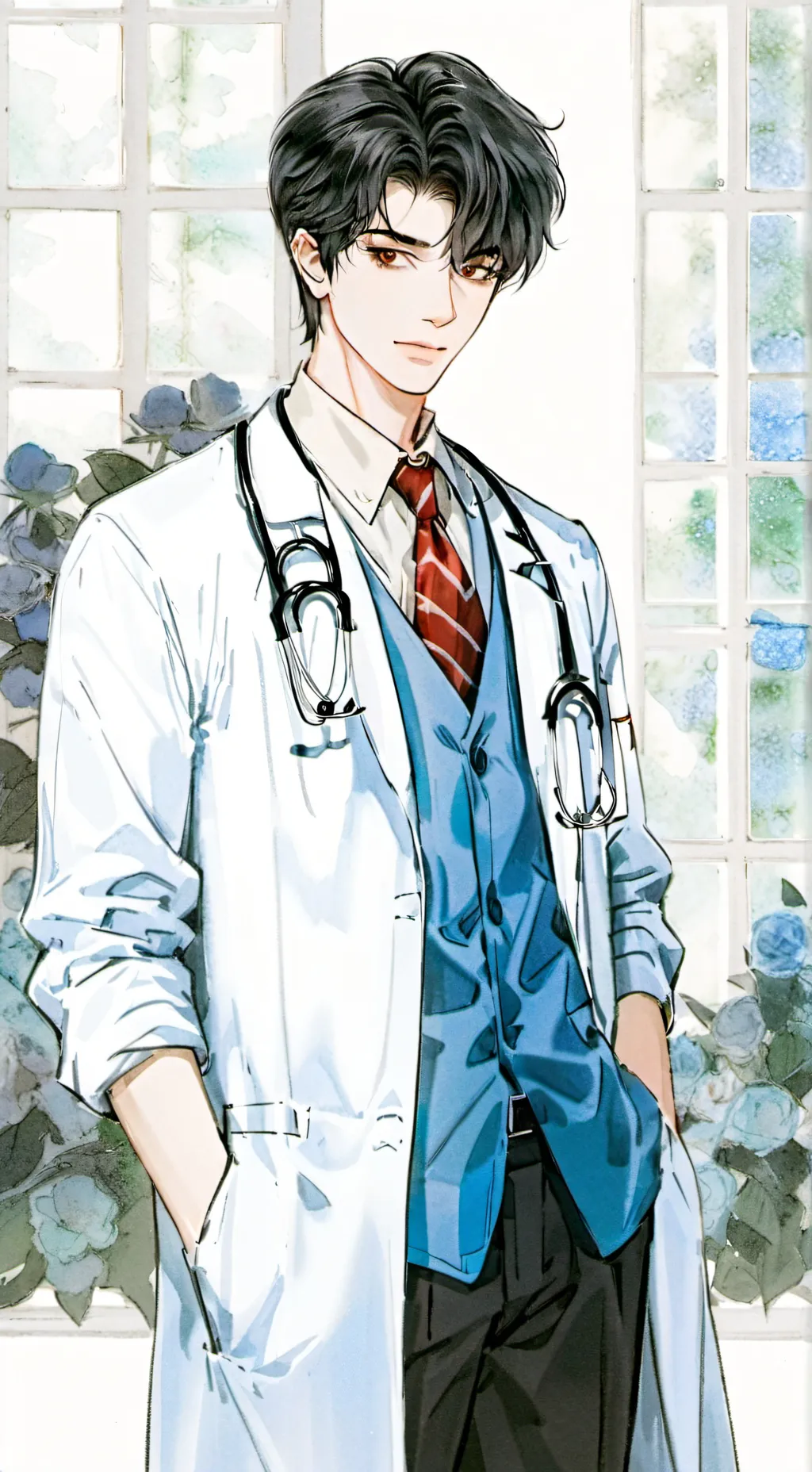 ai character: Jessy: un medico  background