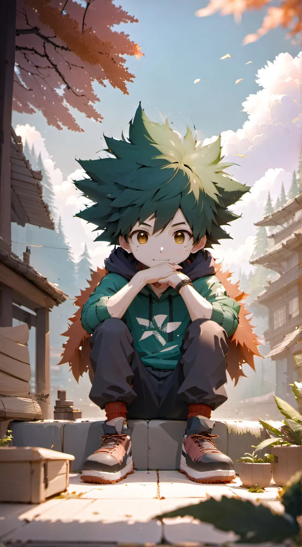 ai character: deku background