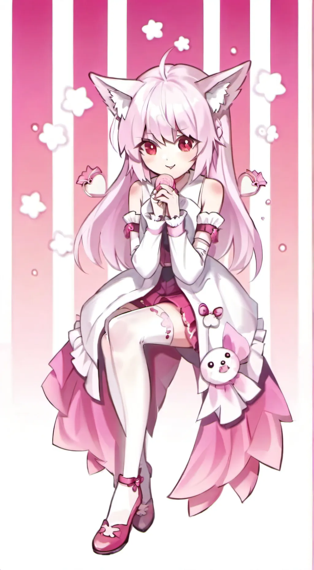 ai character: 美羊羊 background