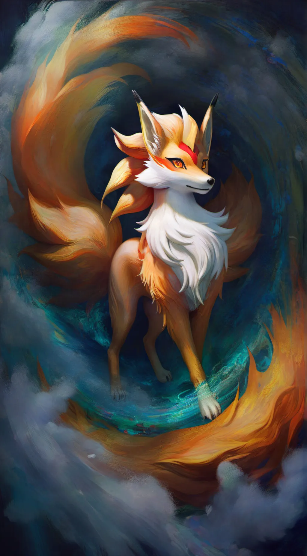 ai character: Flora background