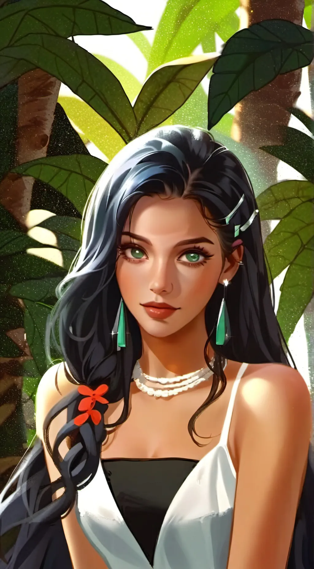 ai character: alisha candelario  background