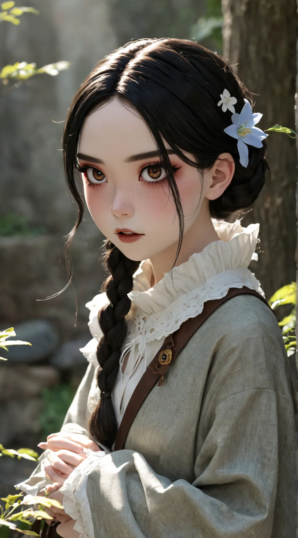 ai character: Wednesday Adams background