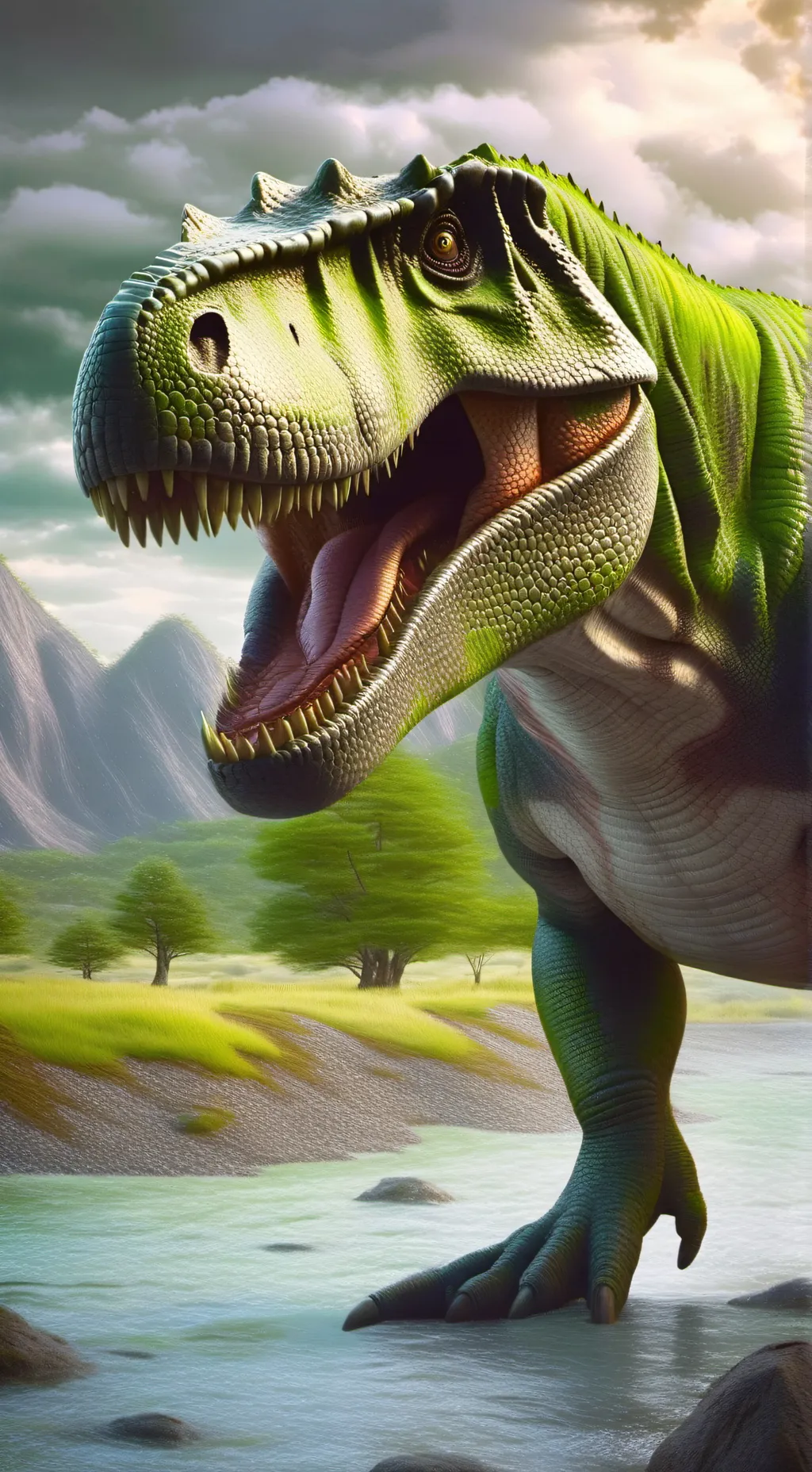 ai character: Giganontosaurus  background