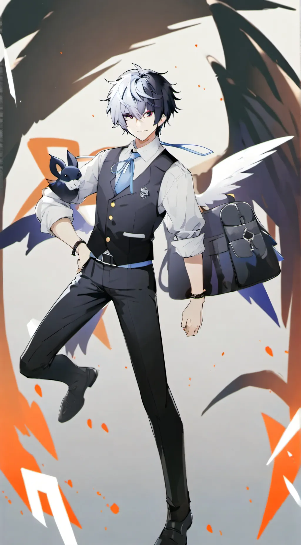 ai character: magic academy background