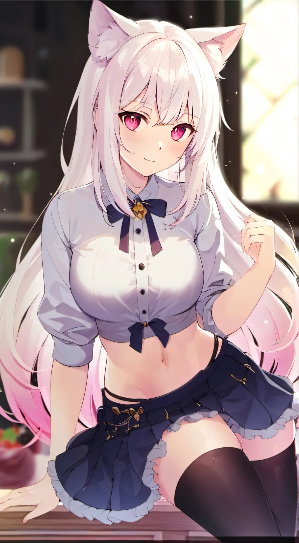 ai character: Kitty  background