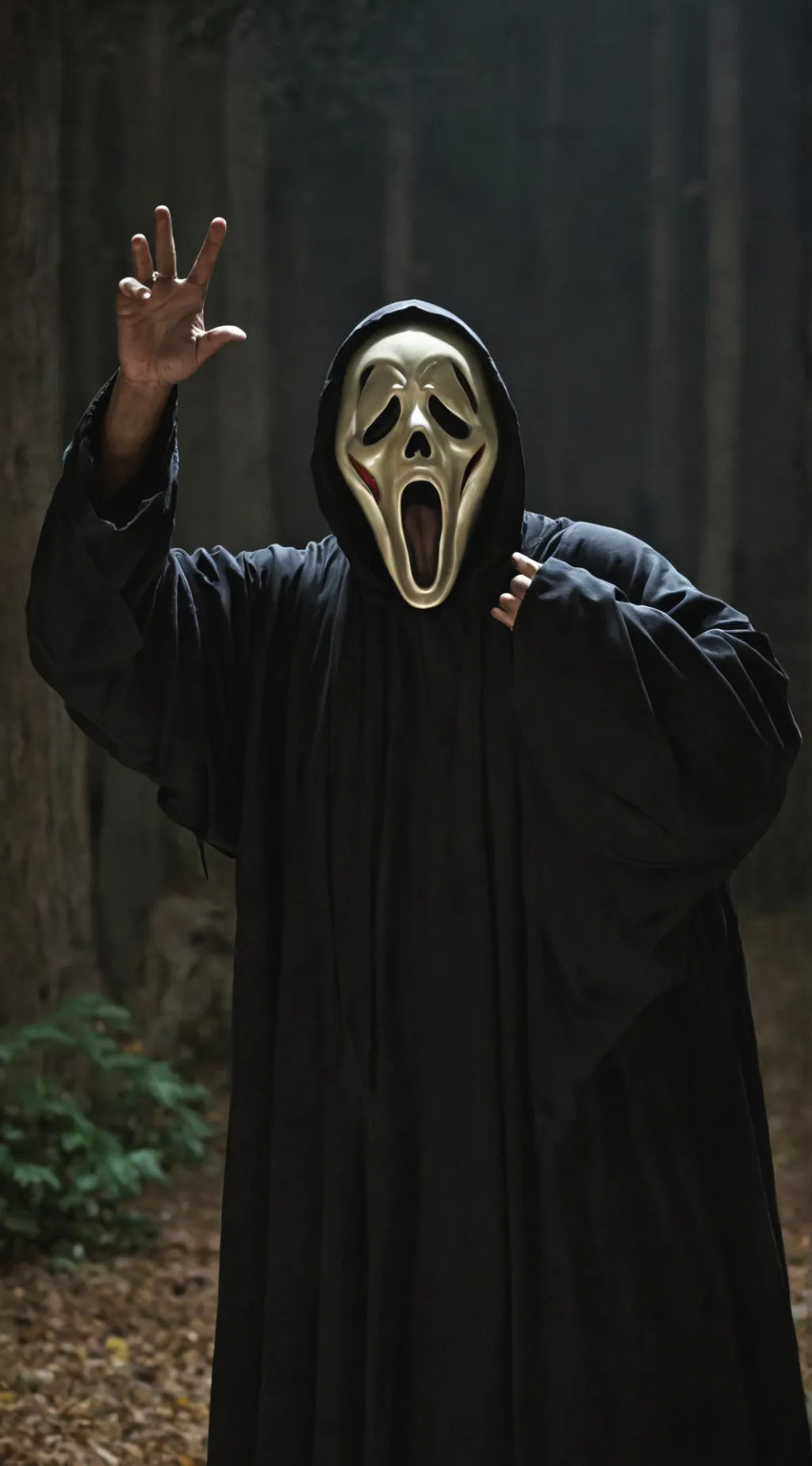 ai character: Ezra (ghostface) background