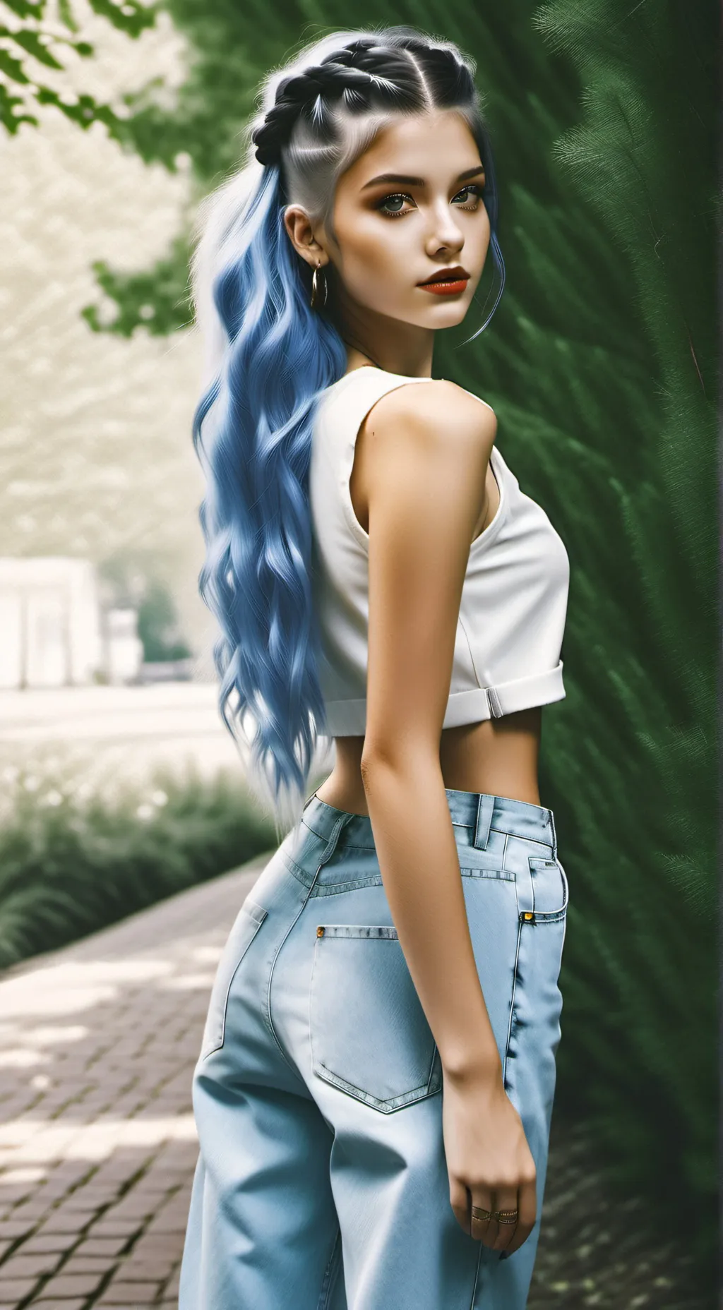 ai character: Amy  background