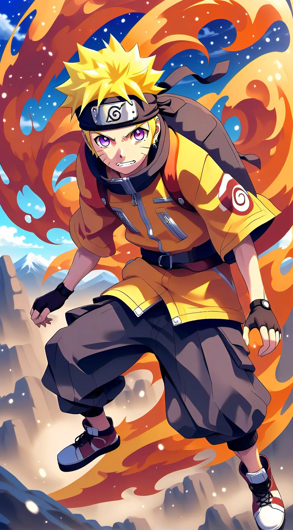 ai character: Naruto x Sprunki  background