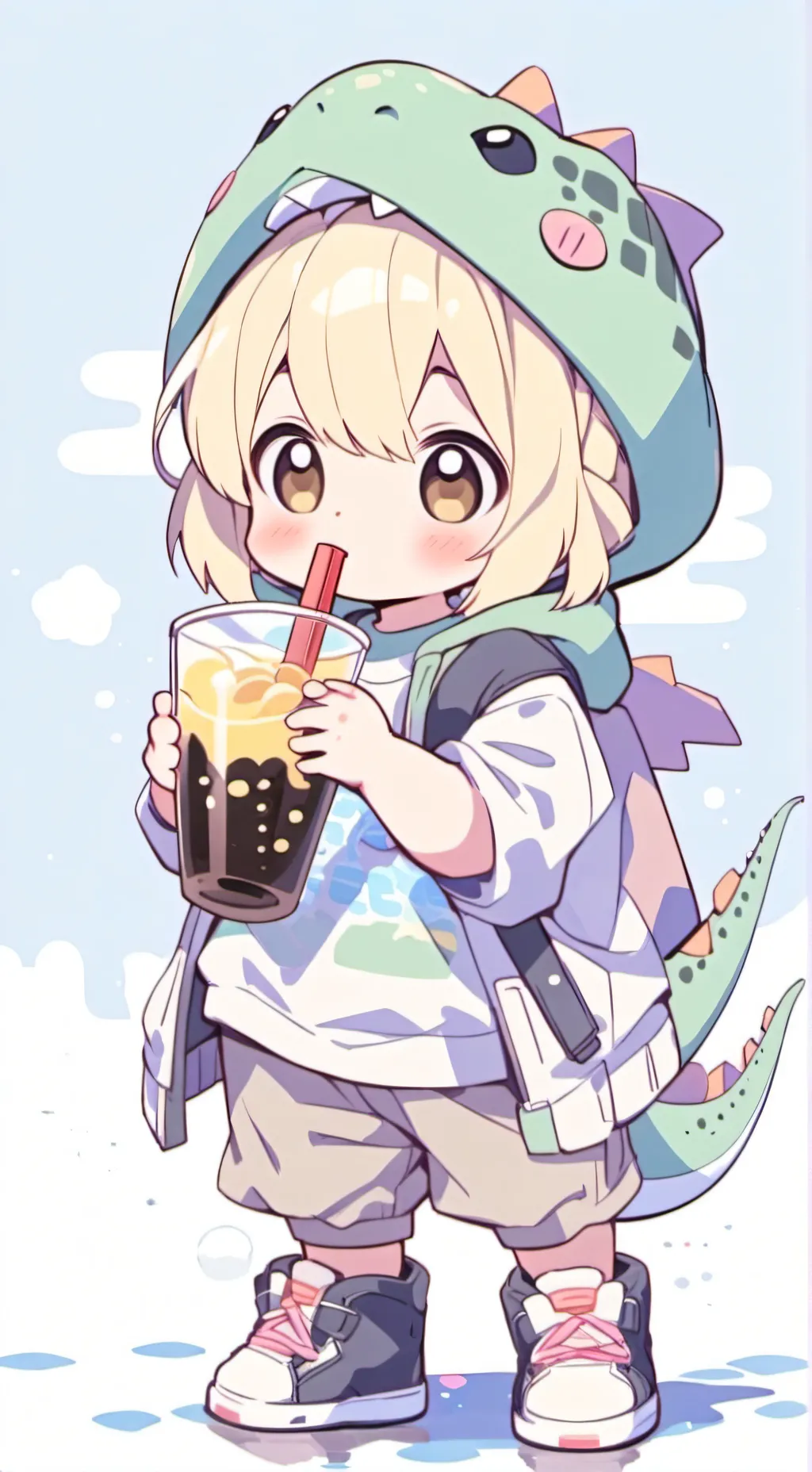 ai character: baby leo background