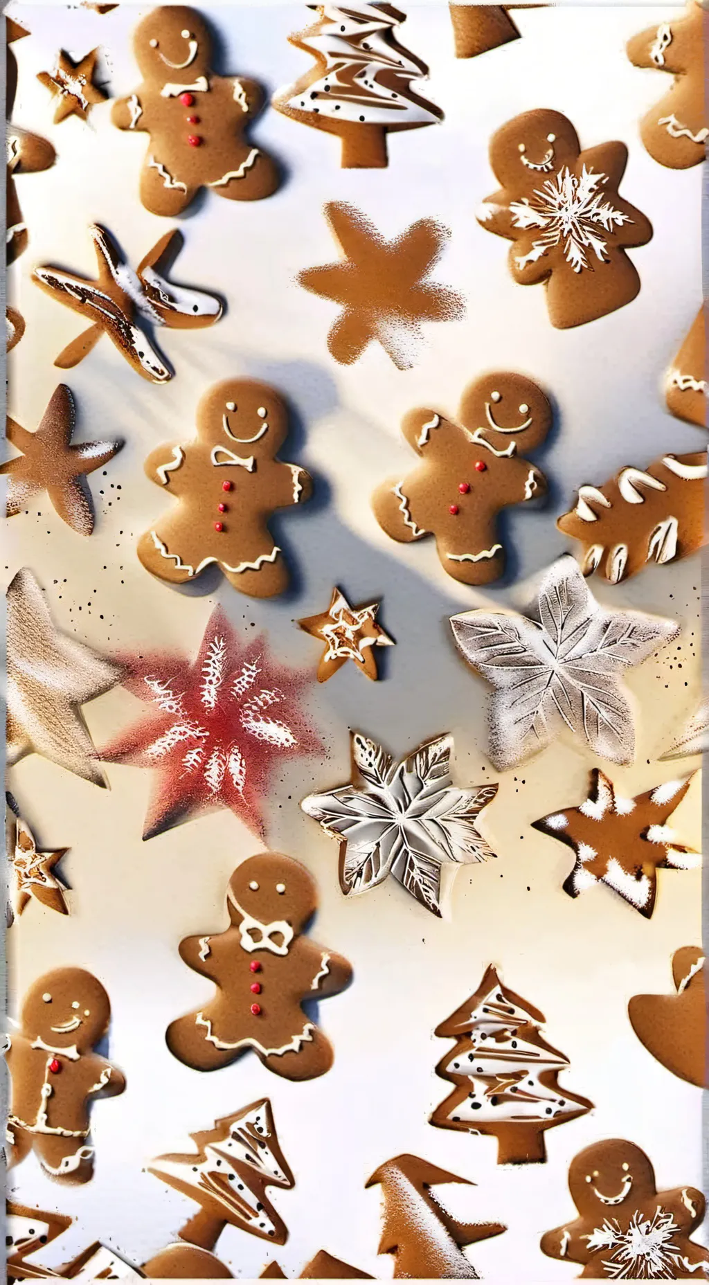 ai character: HH and HB Xmas eve background