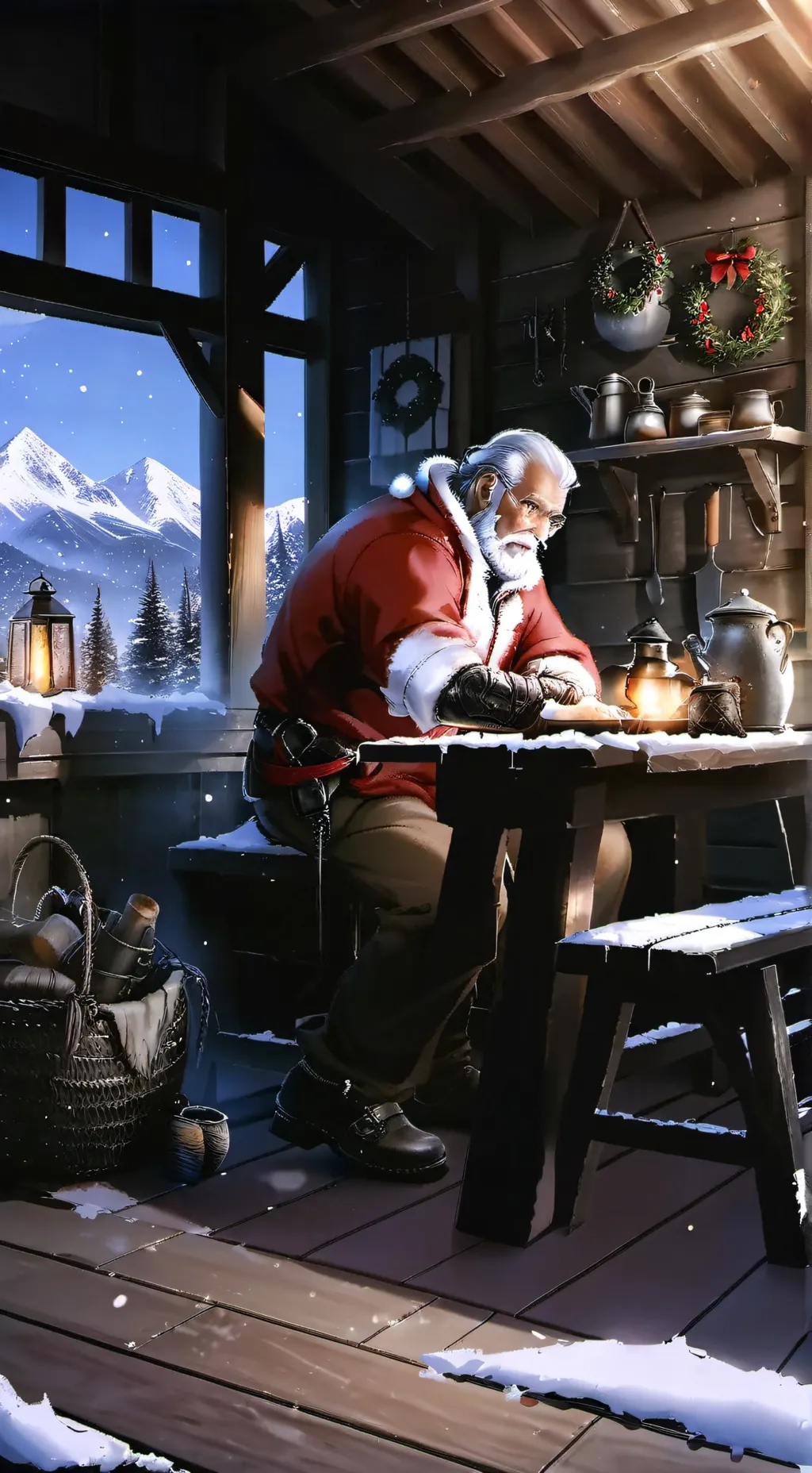 ai character: uglysanta background