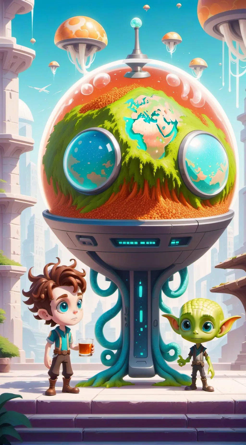 ai character: Precious Time background