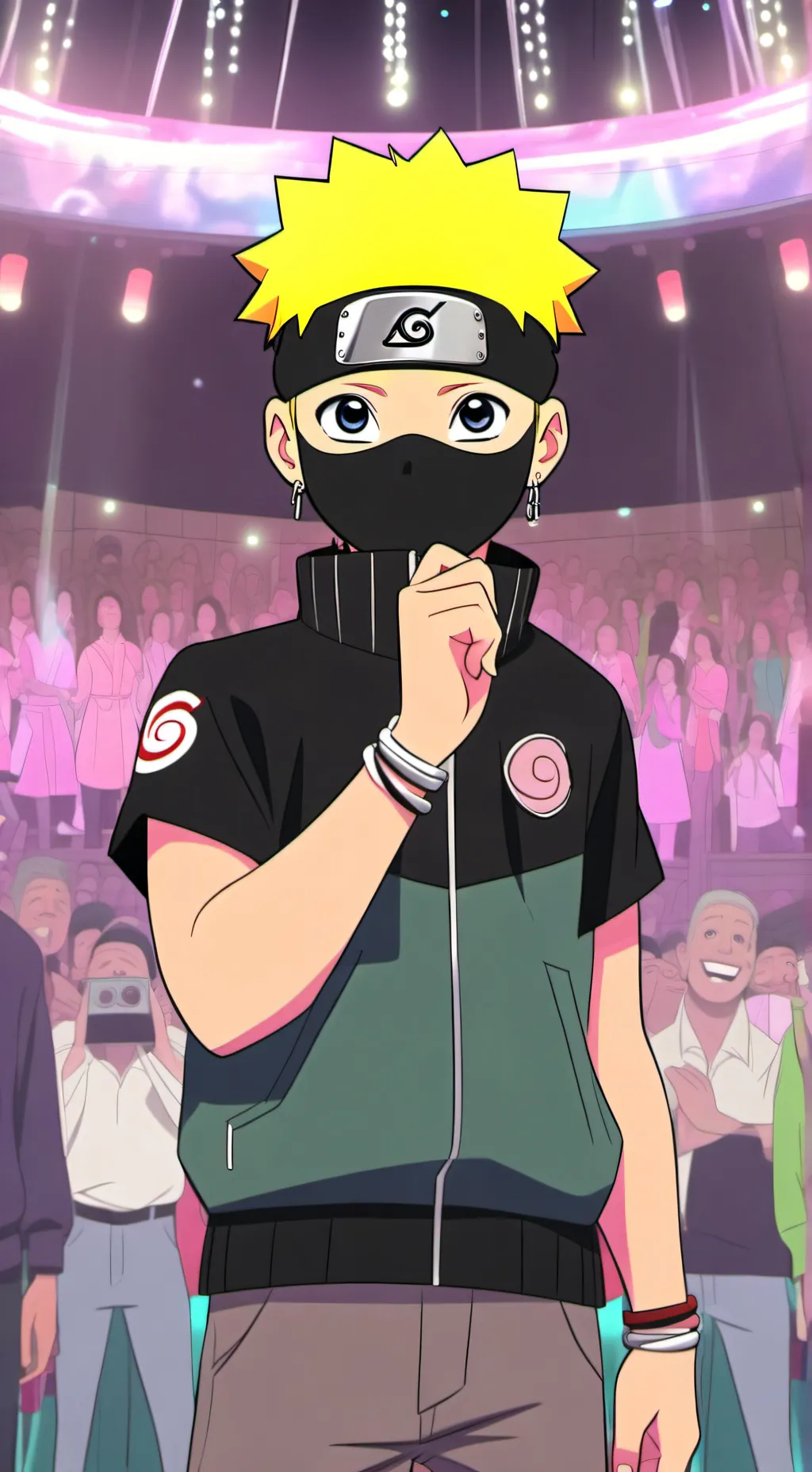 ai character: le monde Naruto background