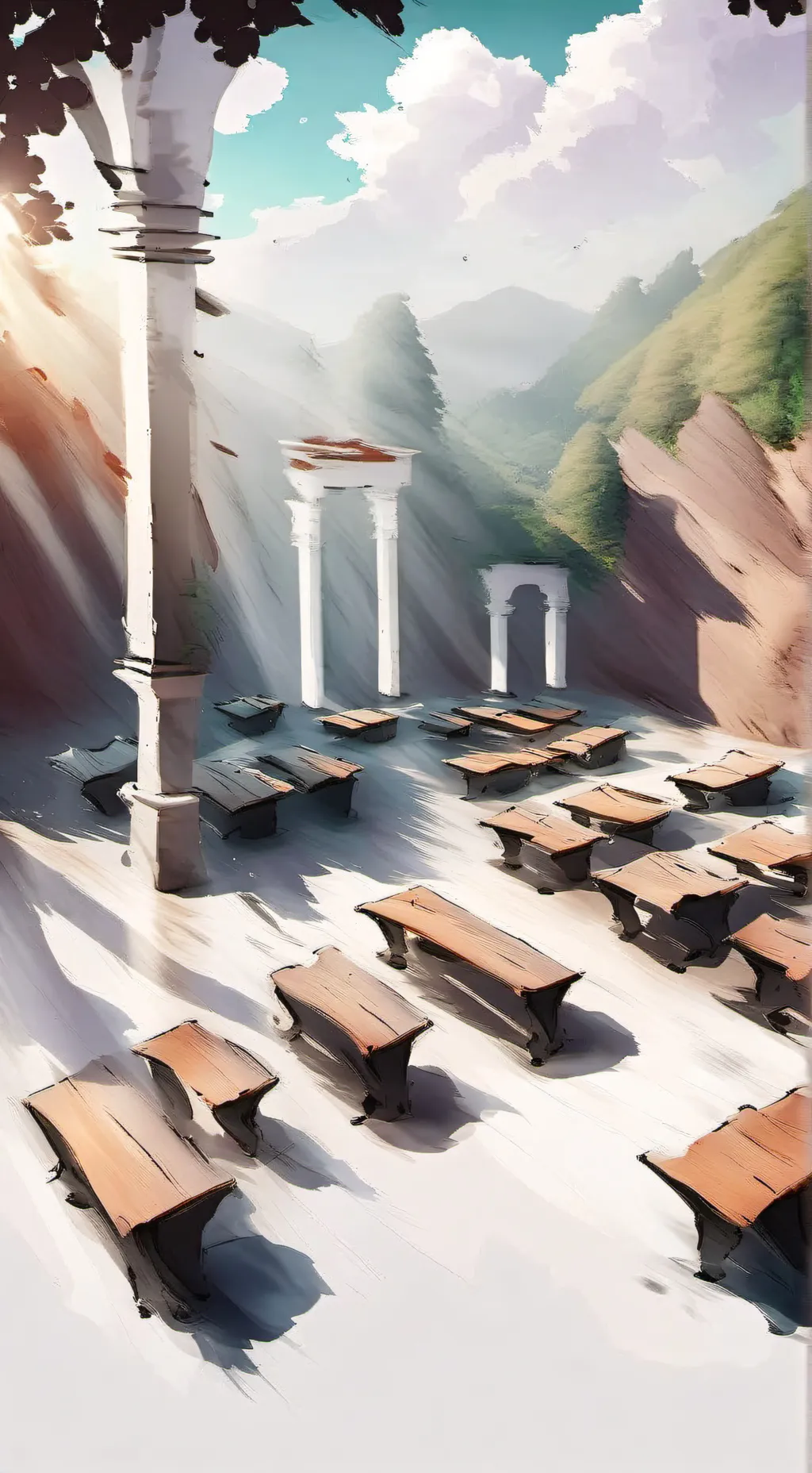 ai character: human/giant school background