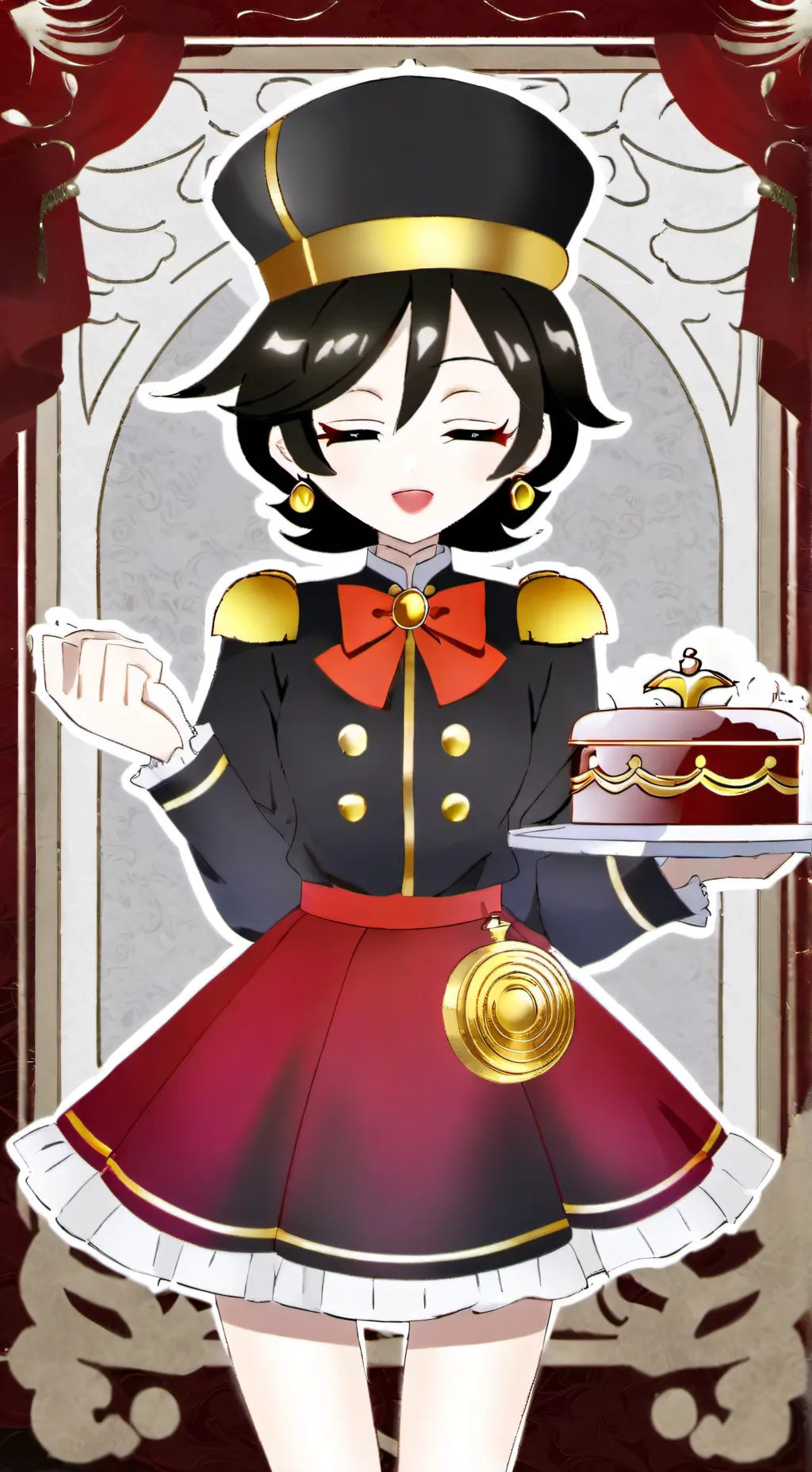 ai character: The Elevator Girl background