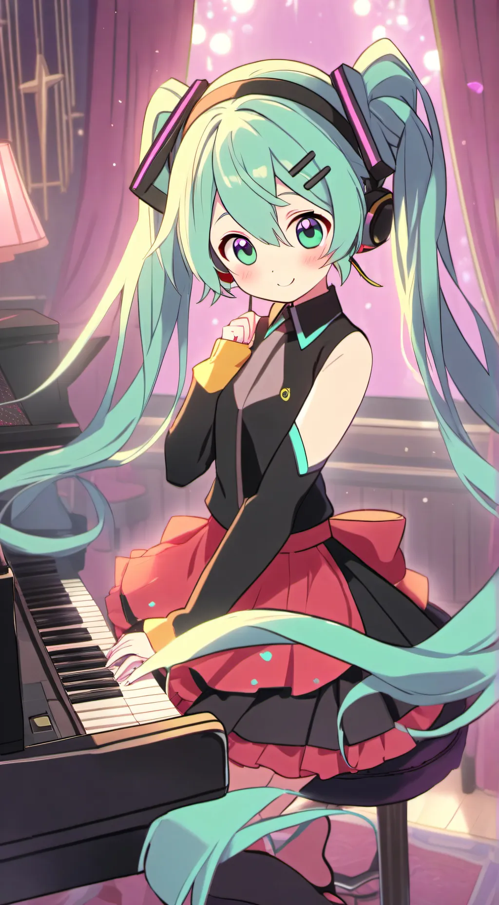 ai character: Miku background